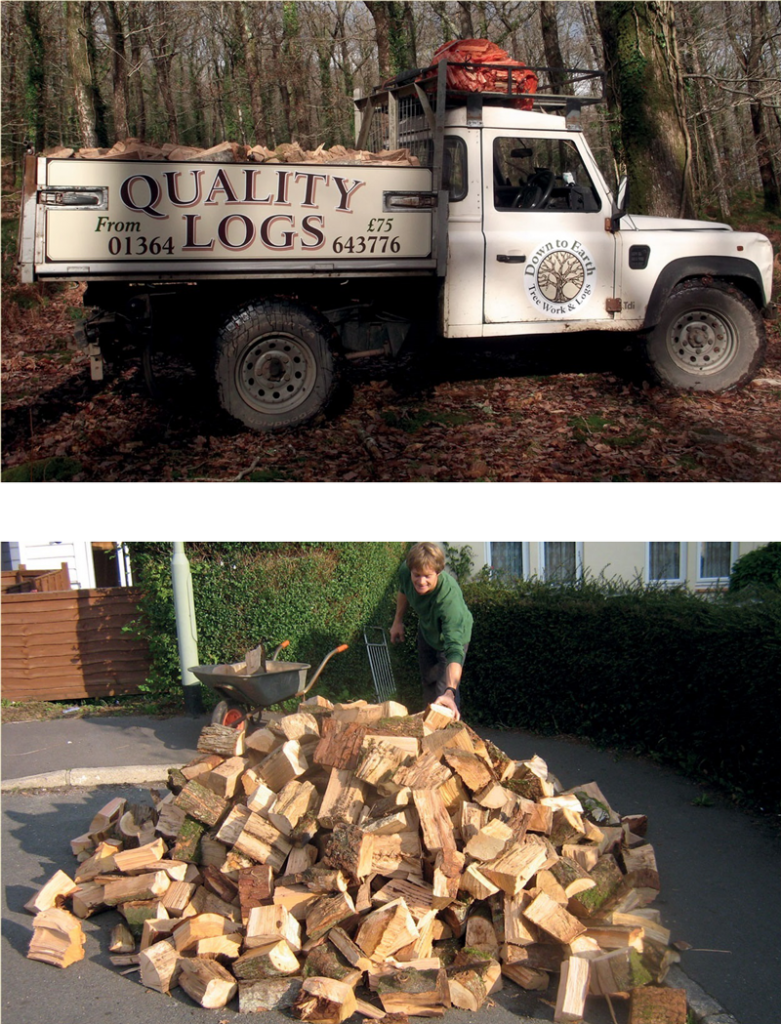 Our Landrover Carries up to 2m3 of High Quality Firewood